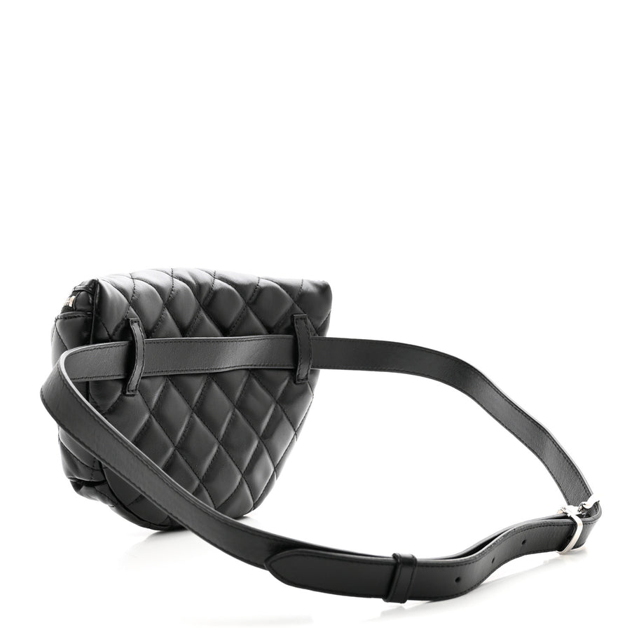 Chanel Calfskin Quilted Waist Belt Bag Black Image 3