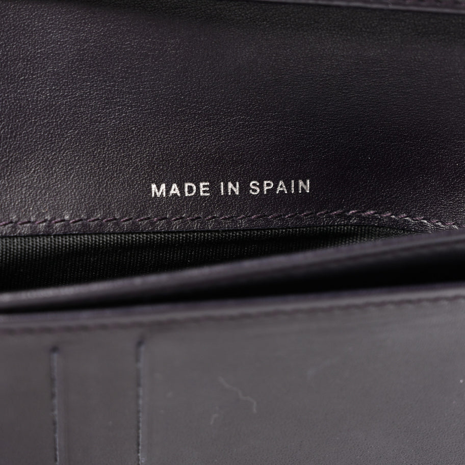 Chanel Caviar Timeless CC Zipped Pocket Wallet Dark Purple Image 7