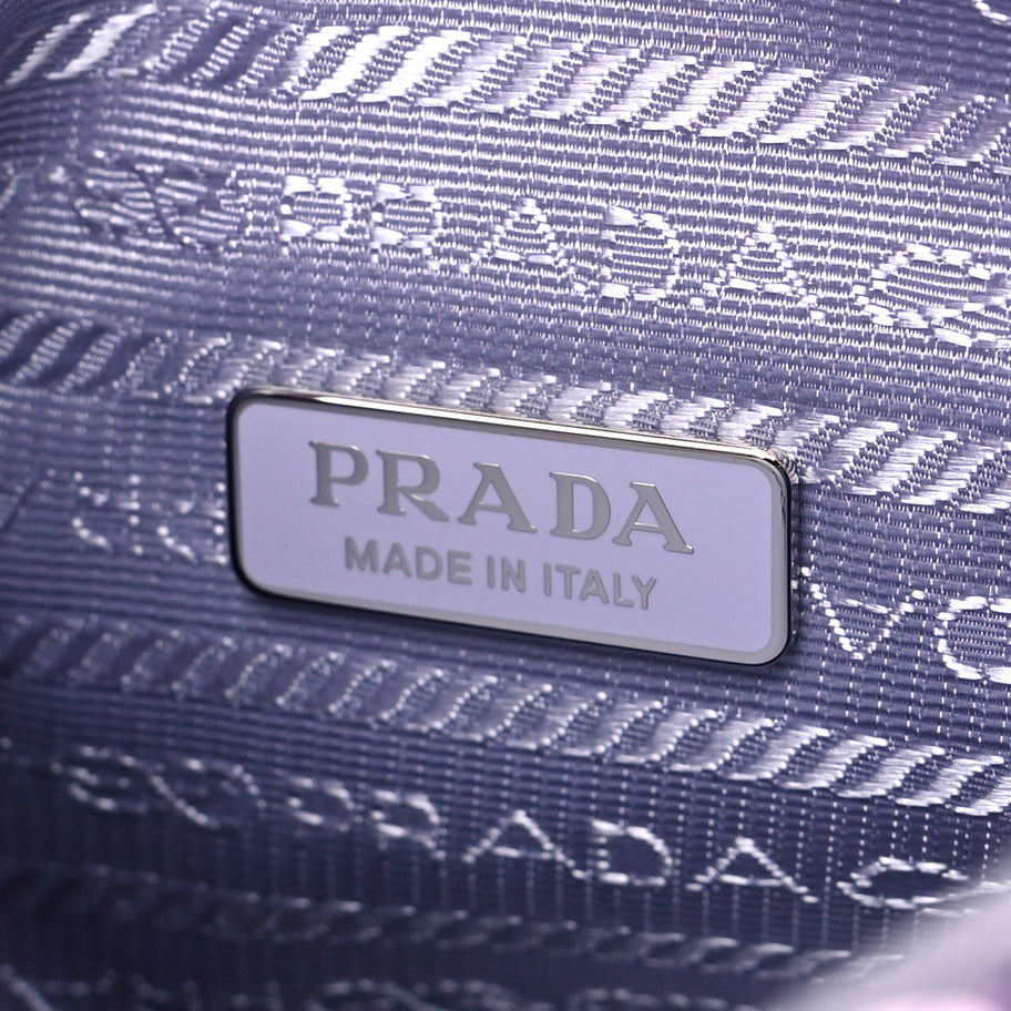 Prada Paillettes Sequin Mini Re-Edition 2000 Bag Lilium Black Image 6