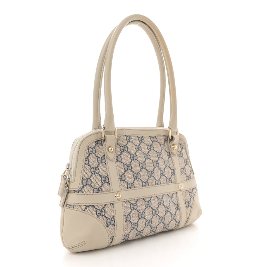 Gucci Monogram Reins Tote Navy Image 3