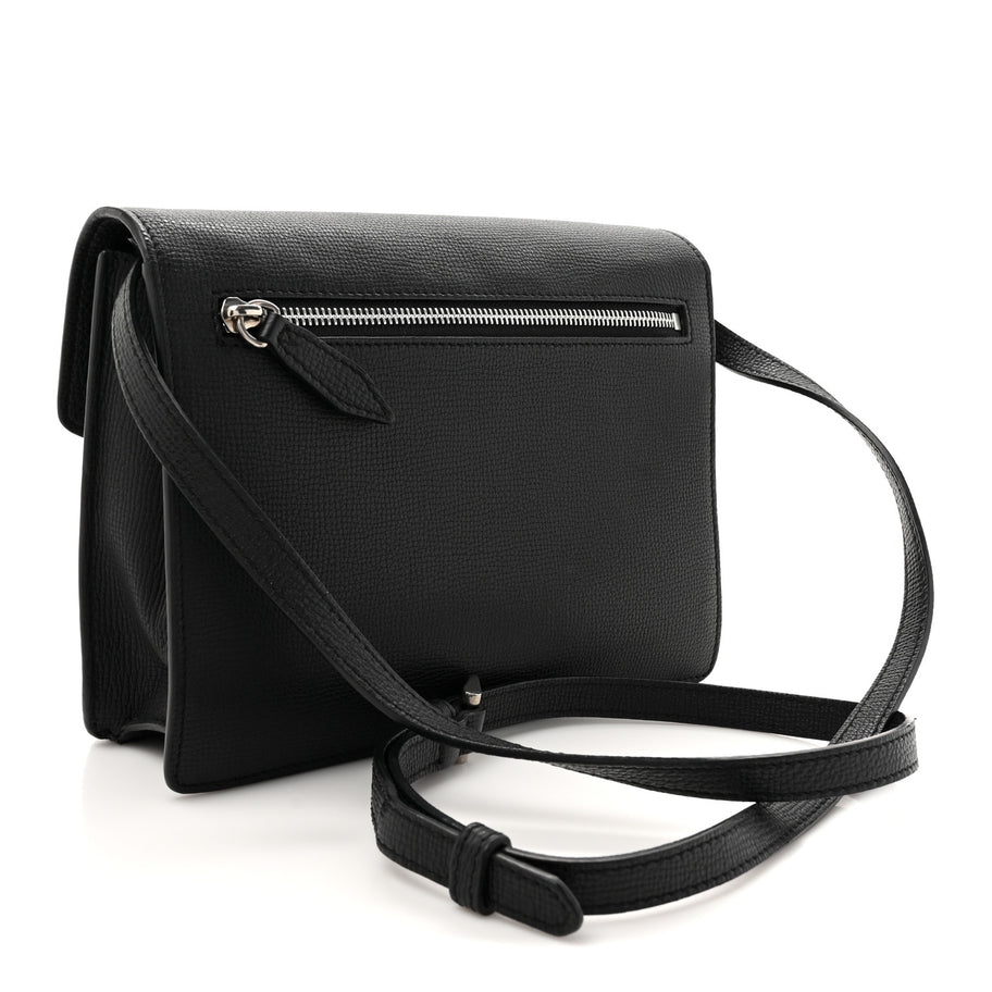 Burberry Derby Calfskin Vintage Check Small Macken Crossbody Bag Black Image 3
