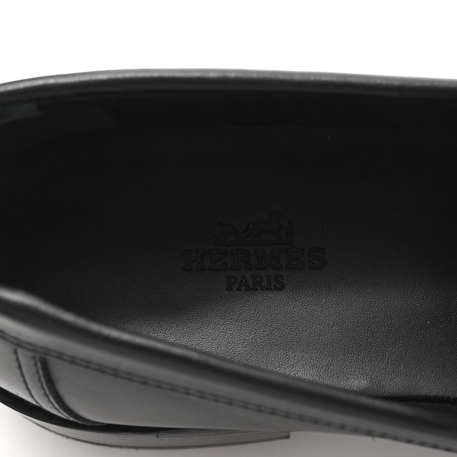 Hermes Calfskin Womens Hot Loafer 38 Black Image 7