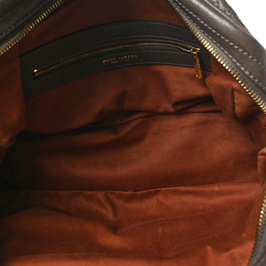 Marc Jacobs Calfskin Quilted Venetia Satchel Grey Image 5