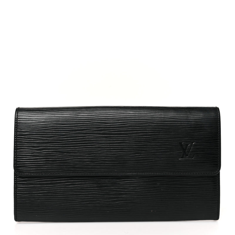  Louis Vuitton Epi Sarah Wallet Black
