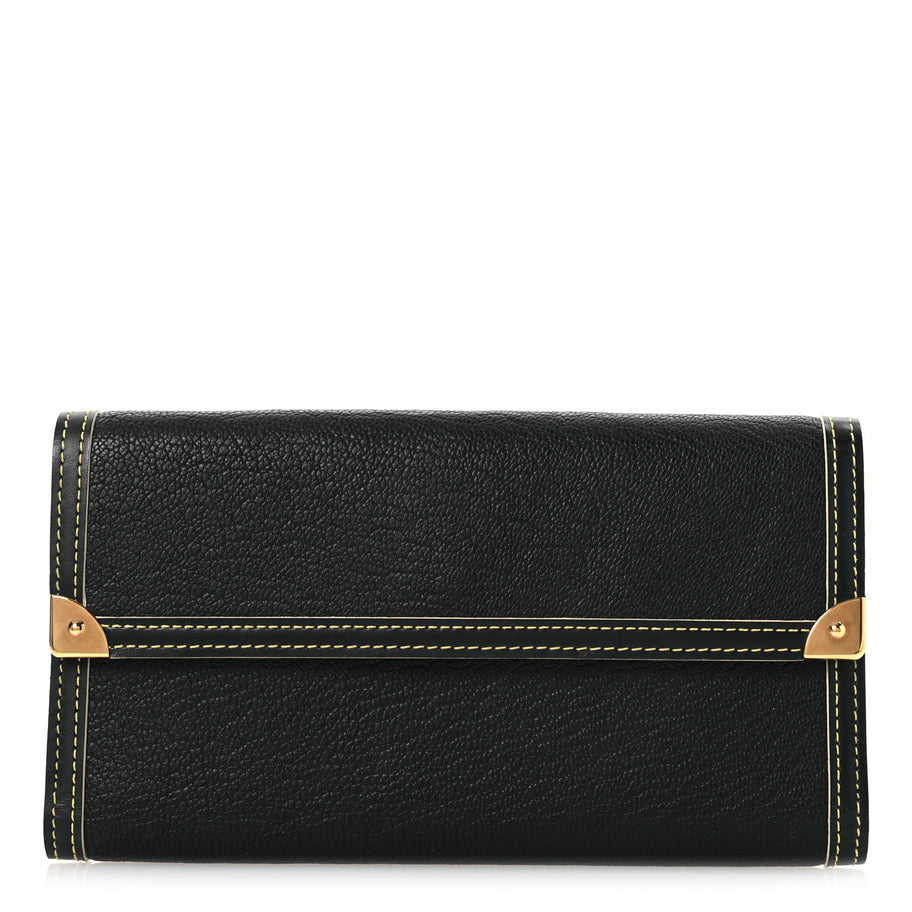 Louis Vuitton Suhali Porte Tresor International Wallet Black Image 1