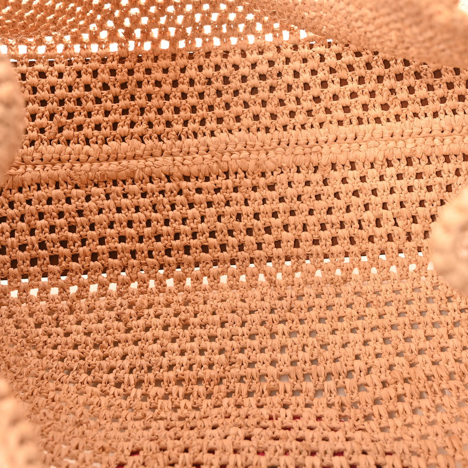 Louis Vuitton Raffia Calfskin Monaco OnTheGo MM Rose Image 6