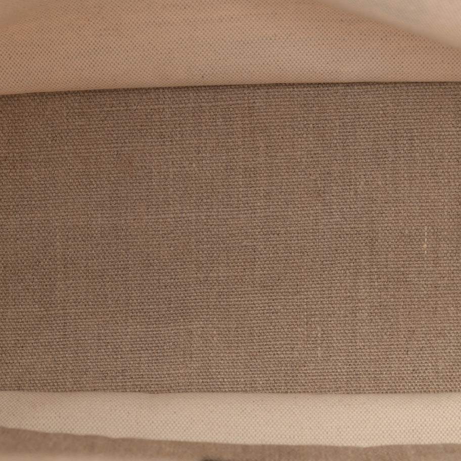 Saint Laurent Linen Calfskin Small Rive Gauche Tote Greggio Natural Image 5