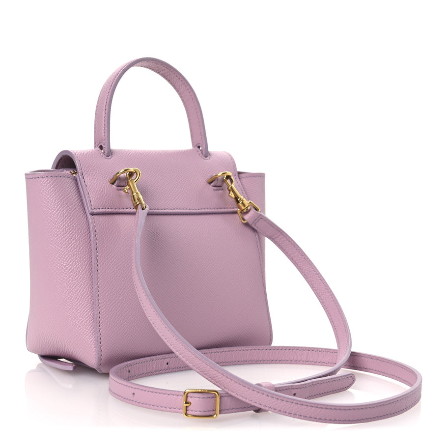Celine Grained Calfskin Nano Belt Bag Antique Rose Image 2