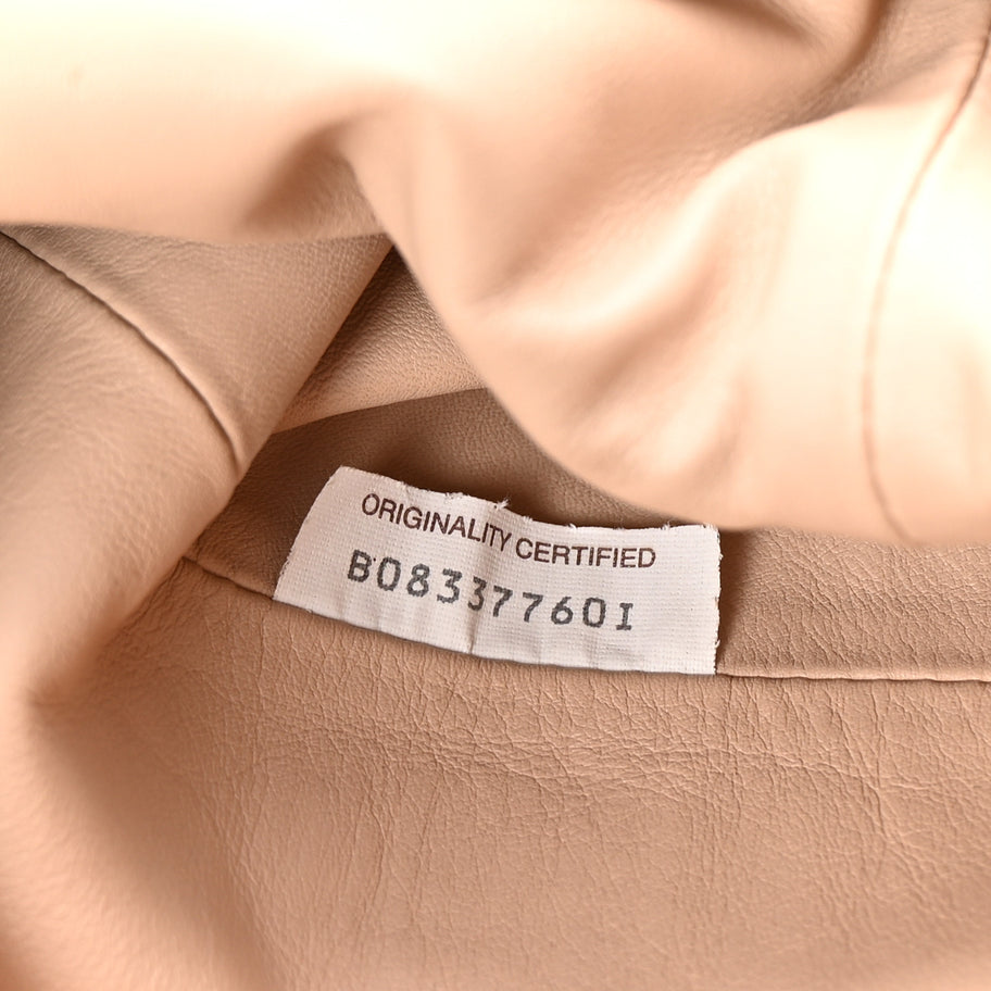 Bottega Veneta Smooth Butter Calf The Pouch Oversized Clutch Nude Image 7