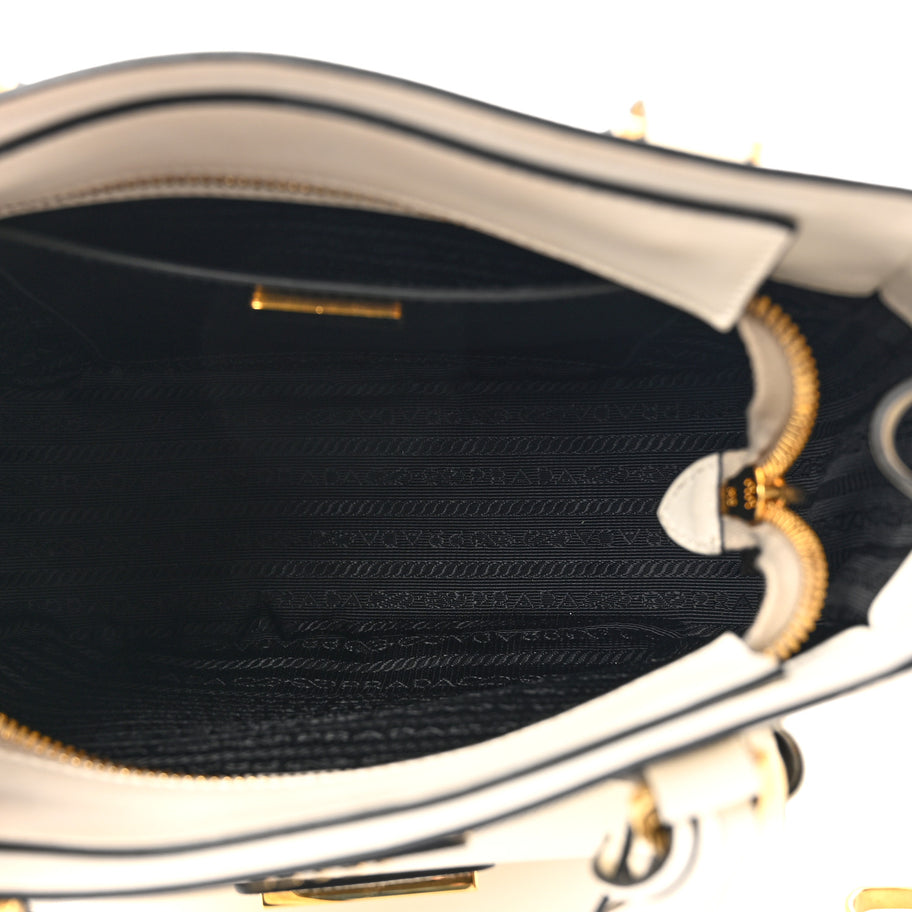Prada Saffiano Lux Metropolis Tote White Image 5