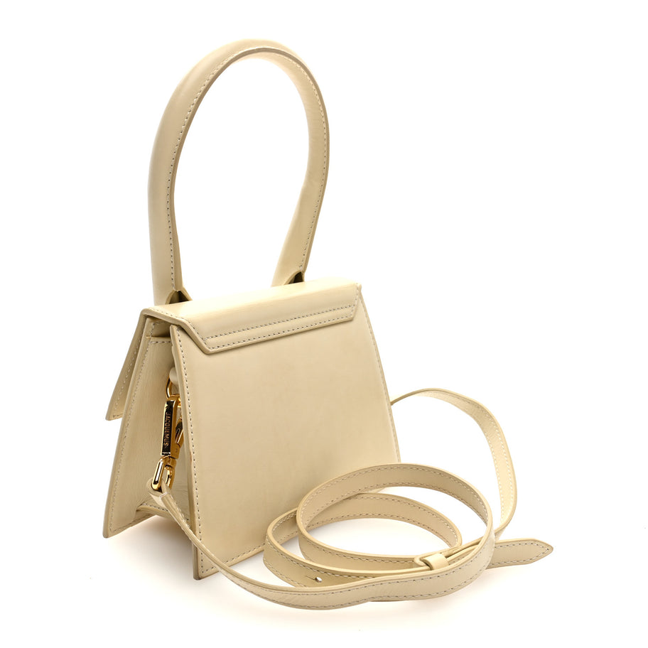 Jacquemus Smooth Calfskin Le Chiquito Moyen Ivory Image 3