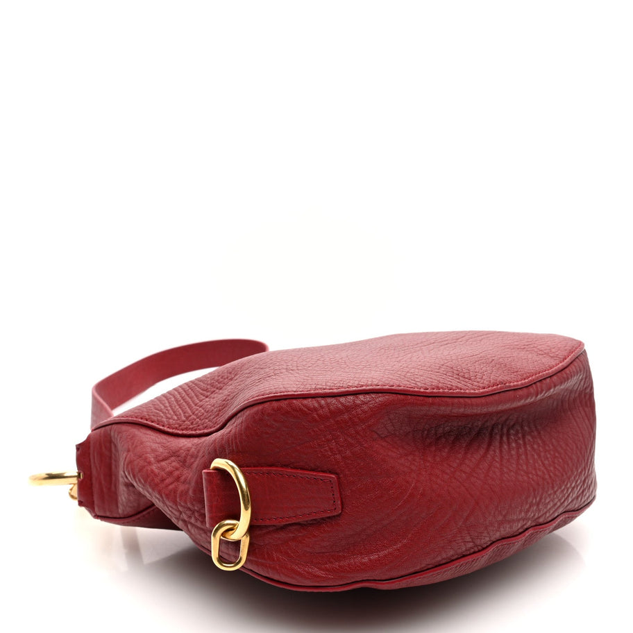 Burberry Grainy Calfskin Small Knight Bag Ruby Image 4