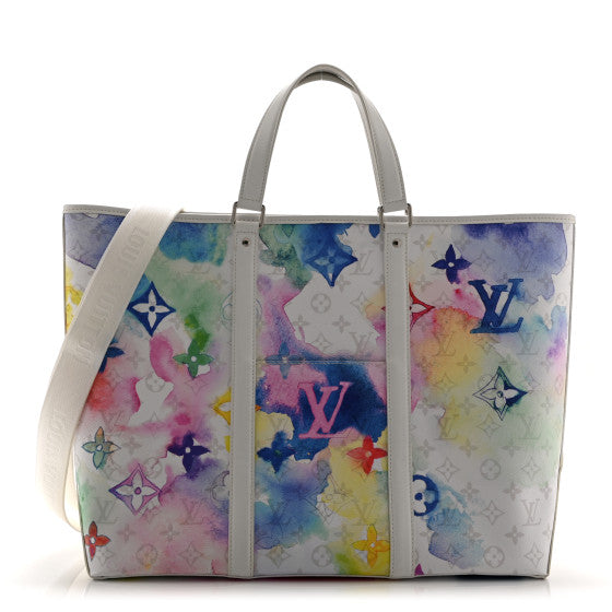  Louis Vuitton Monogram Watercolor New Tote GM Multicolor