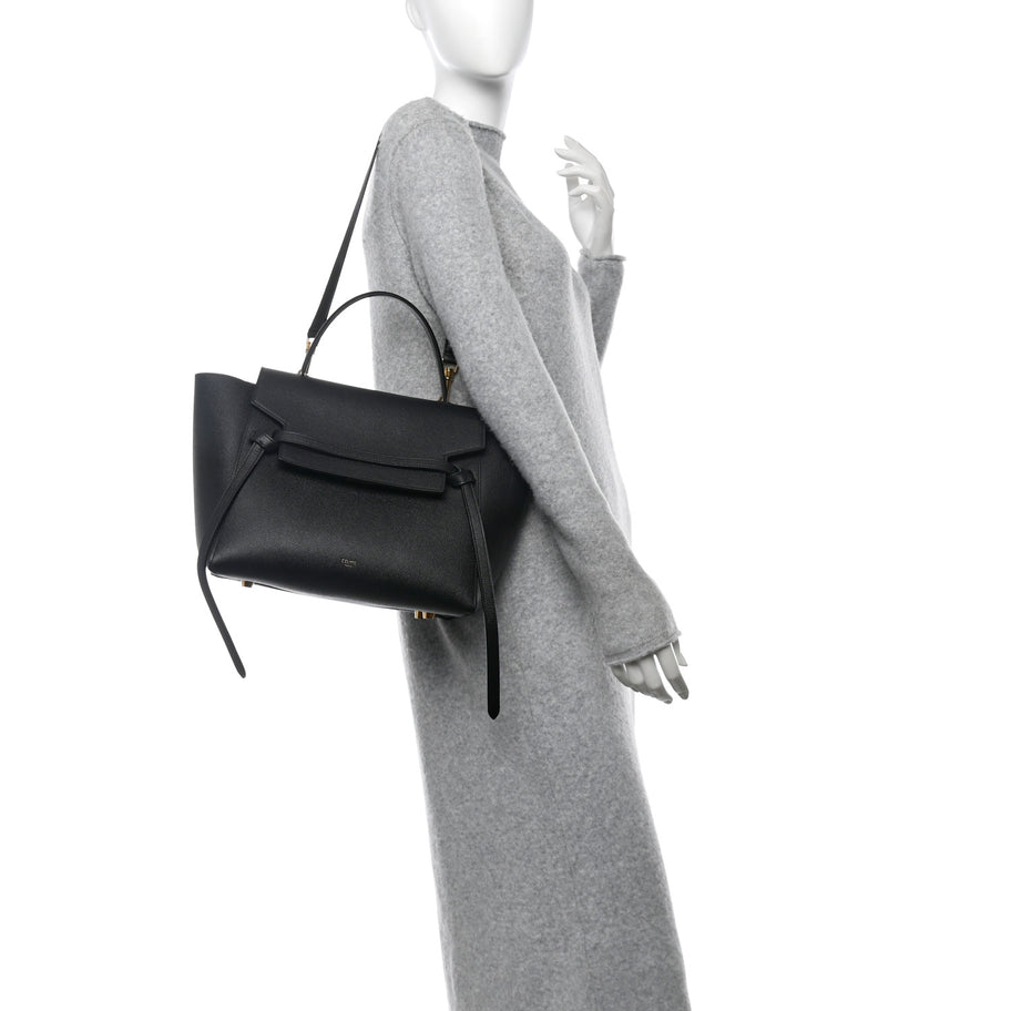 Celine Grained Calfskin Mini Belt Bag Black Image 2