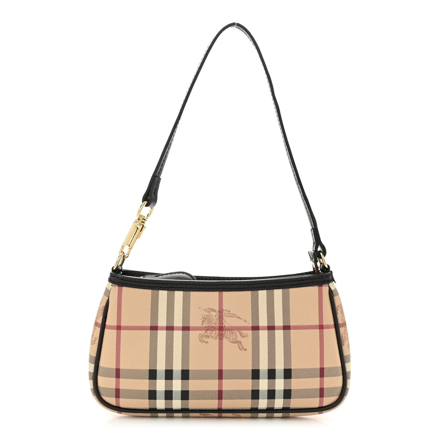 Burberry Haymarket Check Sling Bag Chocolate Image 1
