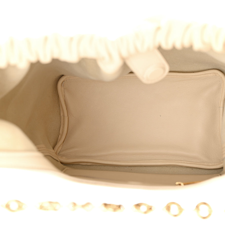 Loewe Buttery Nappa Lambskin Small Squeeze Bag Chalk Image 5