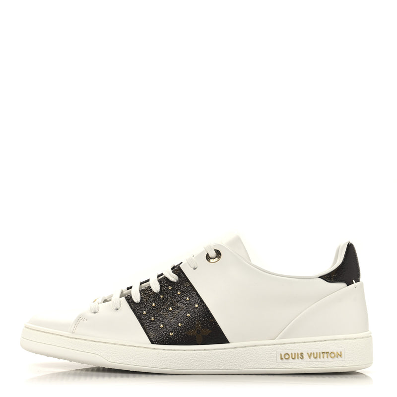  Louis Vuitton Monogram Stud Front Row Sneaker White