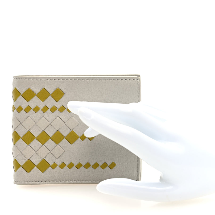Bottega Veneta Nappa Intrecciato Bi-Fold Wallet Cement Image 2