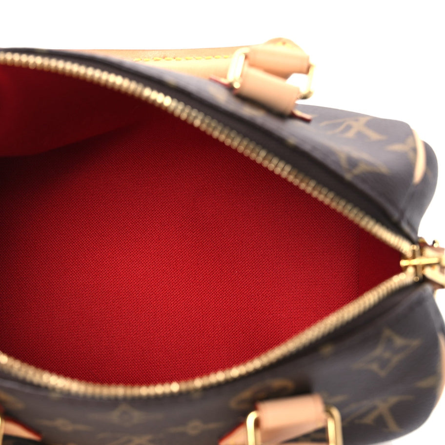 Louis Vuitton Monogram Speedy Bandouliere 20 Black Image 5