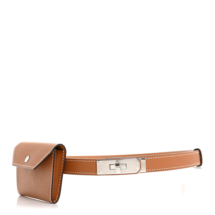 Hermes Epsom Kelly Pocket Belt Gold Image 1