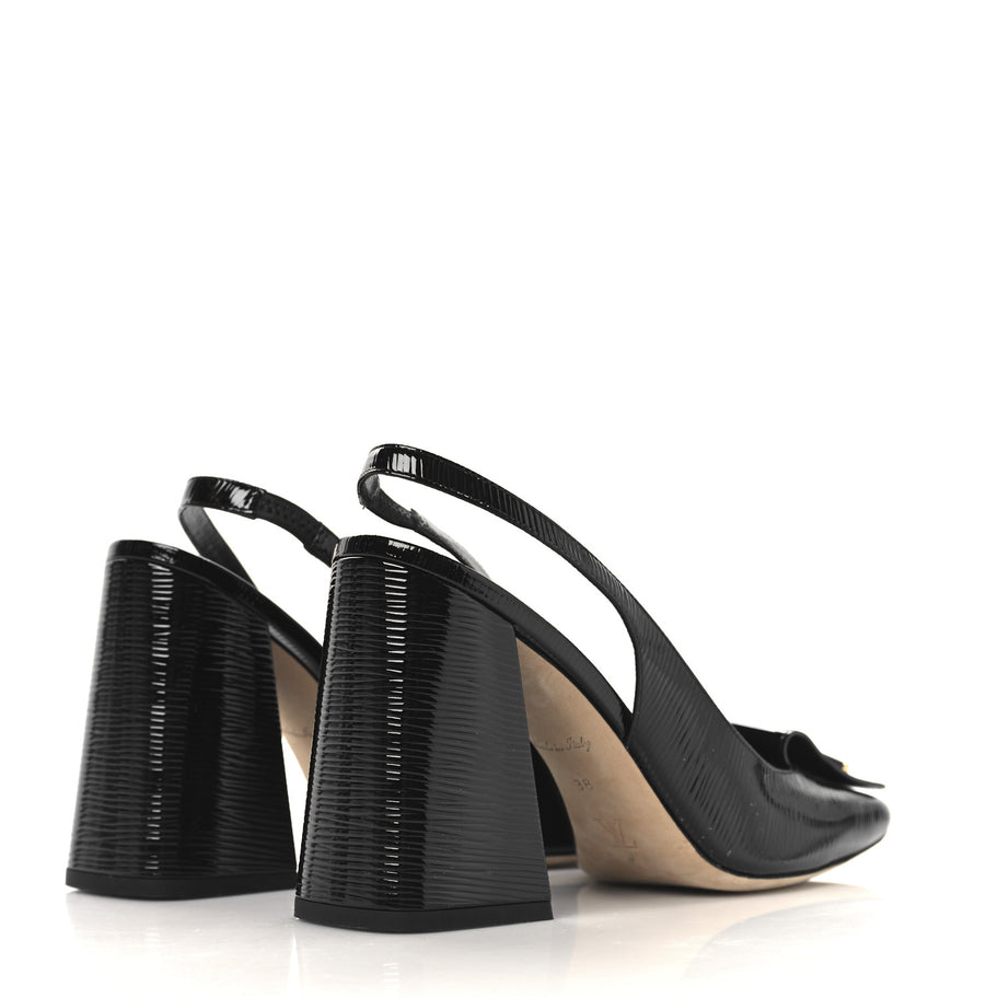Louis Vuitton Electric Epi Shake Slingback Pumps Black Image 5