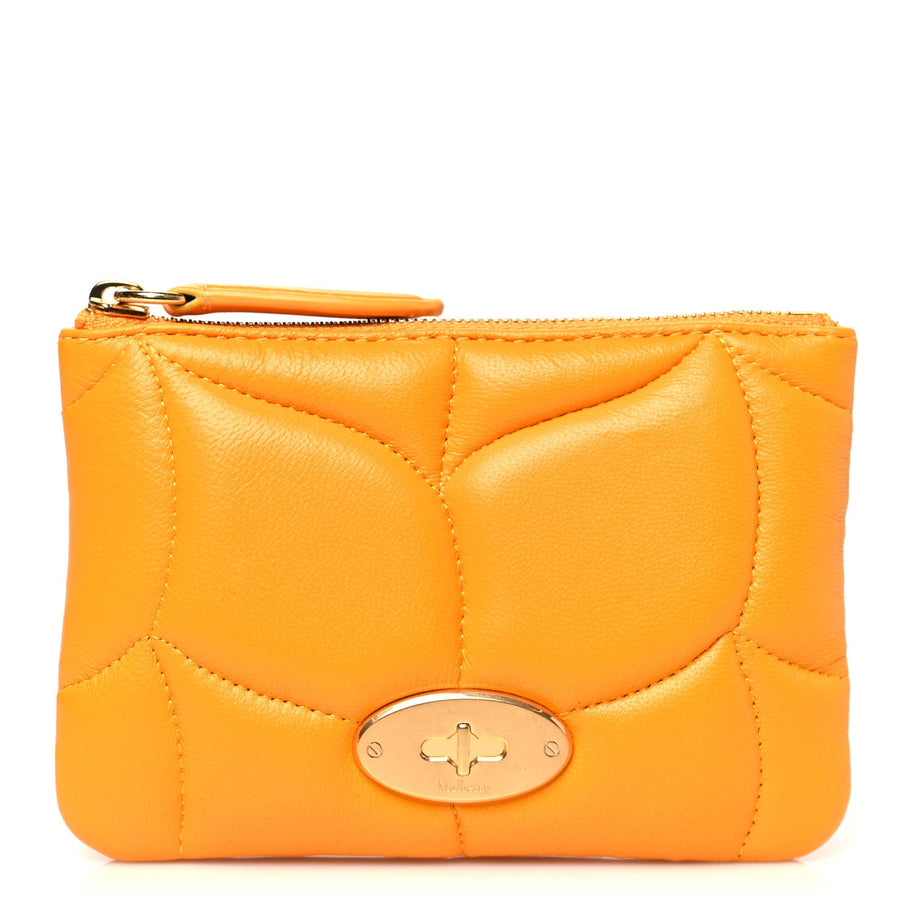Mulberry MULBERRY Nappa Softie Zip Coin Pouch Double Yellow Image 1