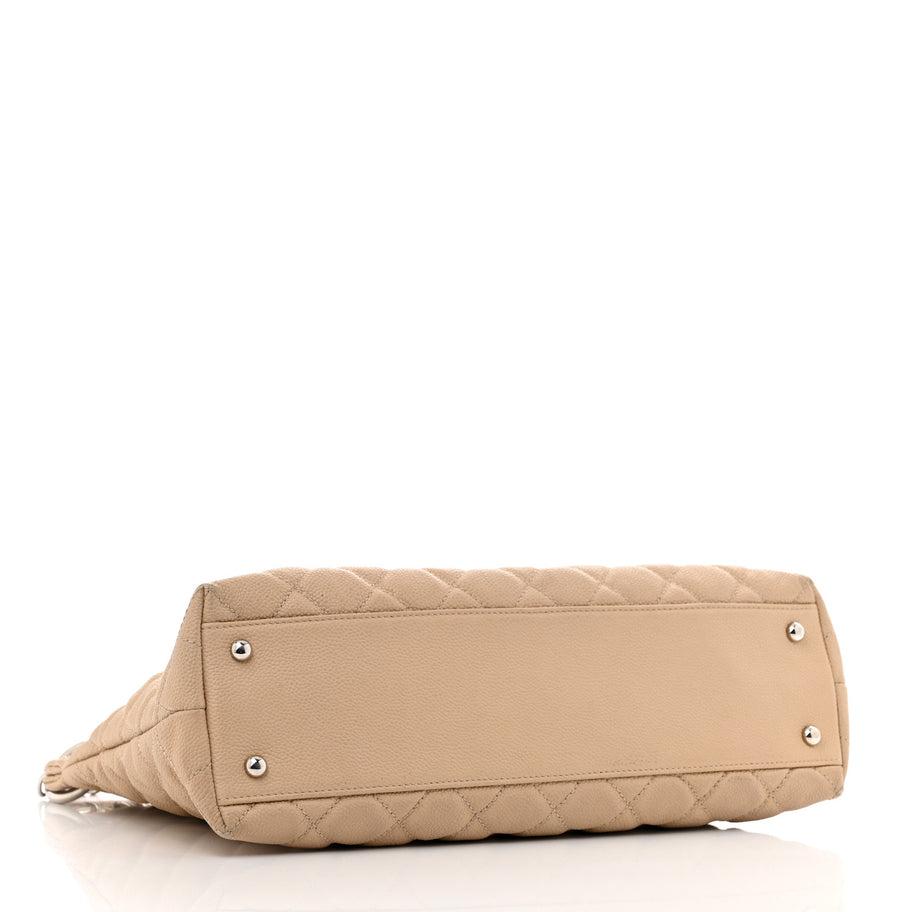 Chanel Caviar Quilted Easy Zip Tote Beige Clair Image 4