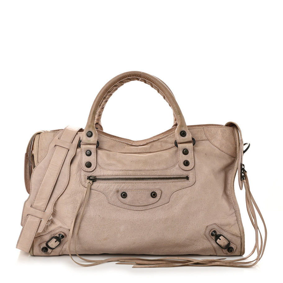 Balenciaga Agneau Classic Hardware City Bois de Rose Image 1