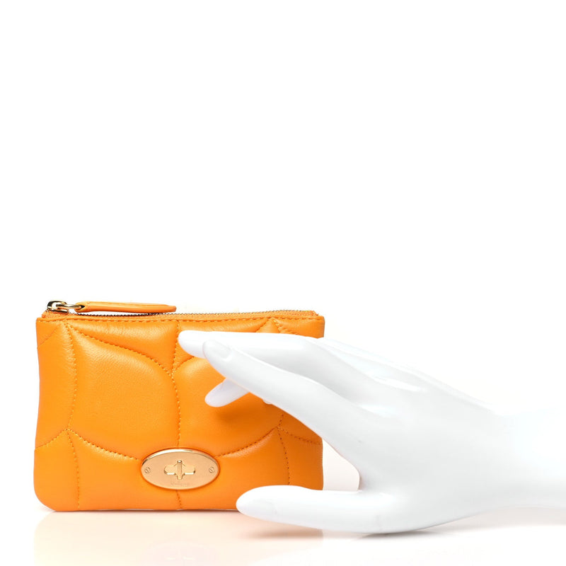  Mulberry MULBERRY Nappa Softie Zip Coin Pouch Double Yellow
