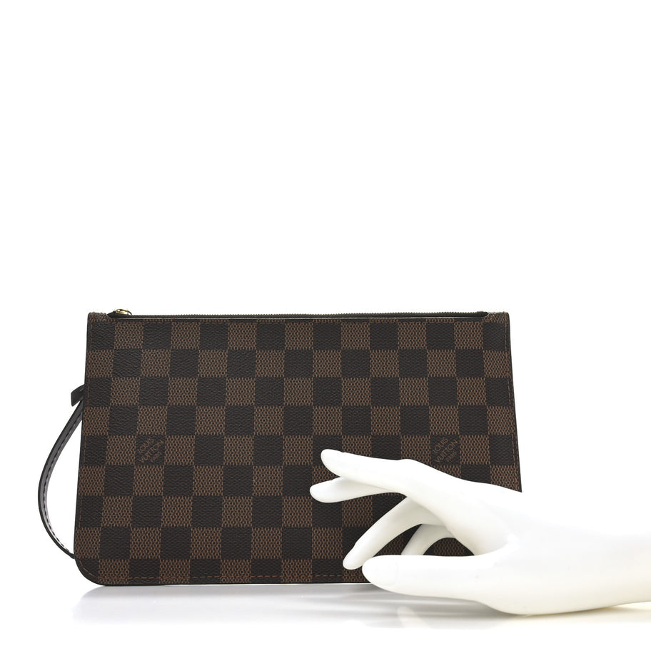 Louis Vuitton Damier Ebene Neverfull MM GM Pochette Image 2
