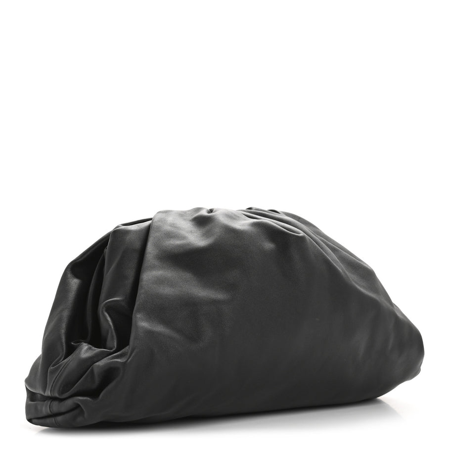 Bottega Veneta Smooth Butter Calf The Pouch Oversized Clutch Black Image 3