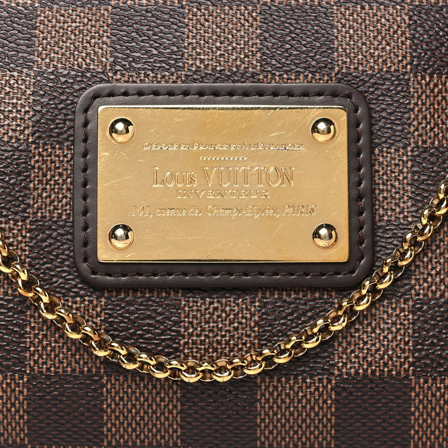 Louis Vuitton Damier Ebene Eva Clutch Image 7