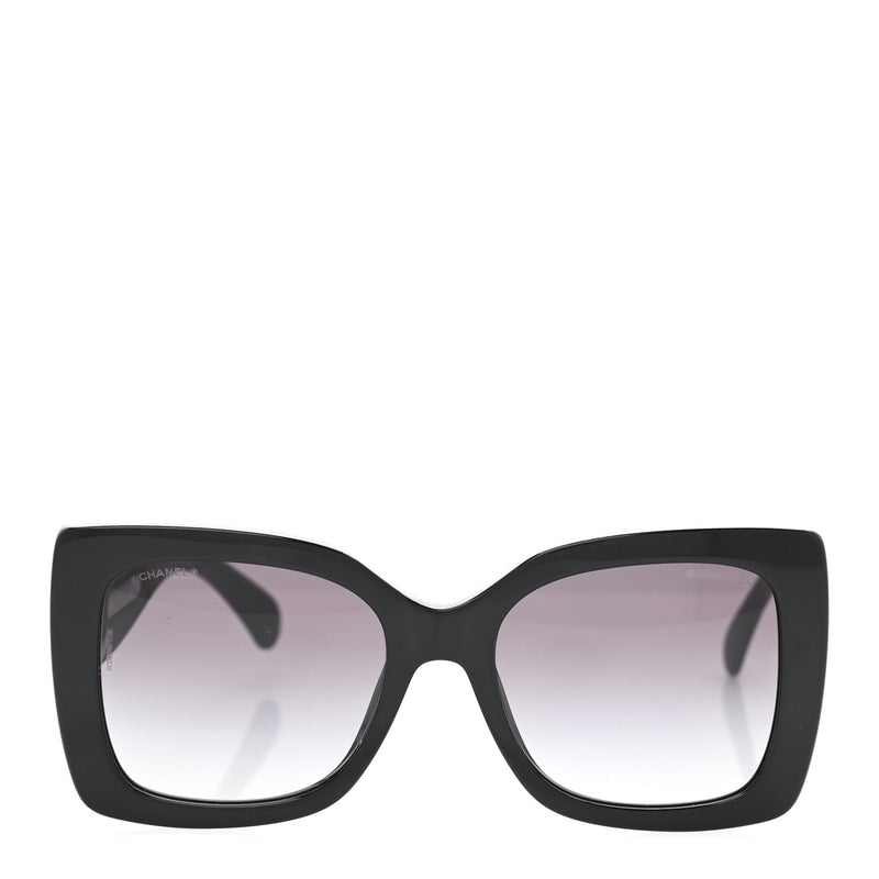  Chanel Square Polarized CC Sunglasses 5494-A Black