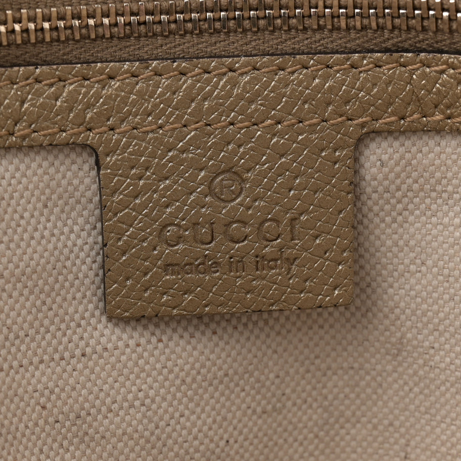 Gucci Monogram Medium Bree Zippered Tote Beige Golden Beige Image 6
