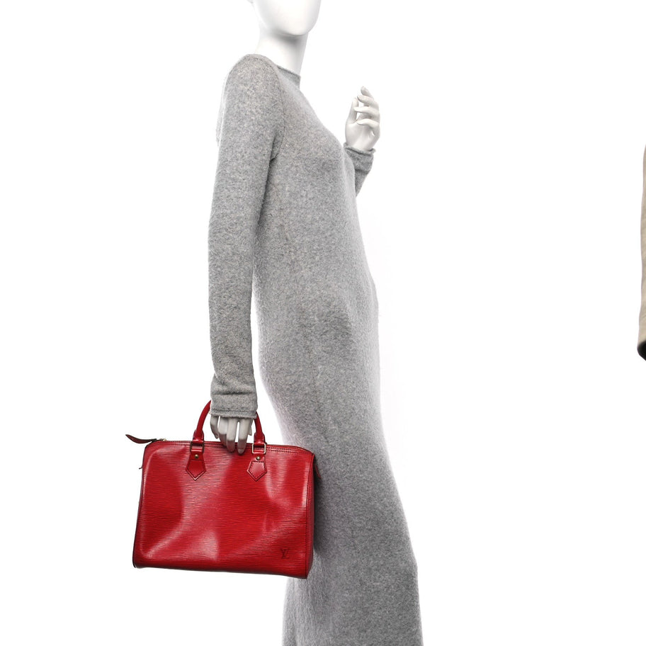 Louis Vuitton Epi Speedy 30 Castillan Red Image 2