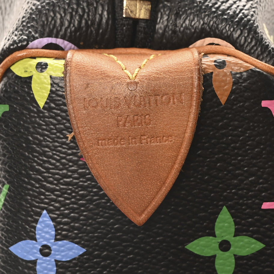 Louis Vuitton Monogram Multicolor Speedy 30 Black Image 6