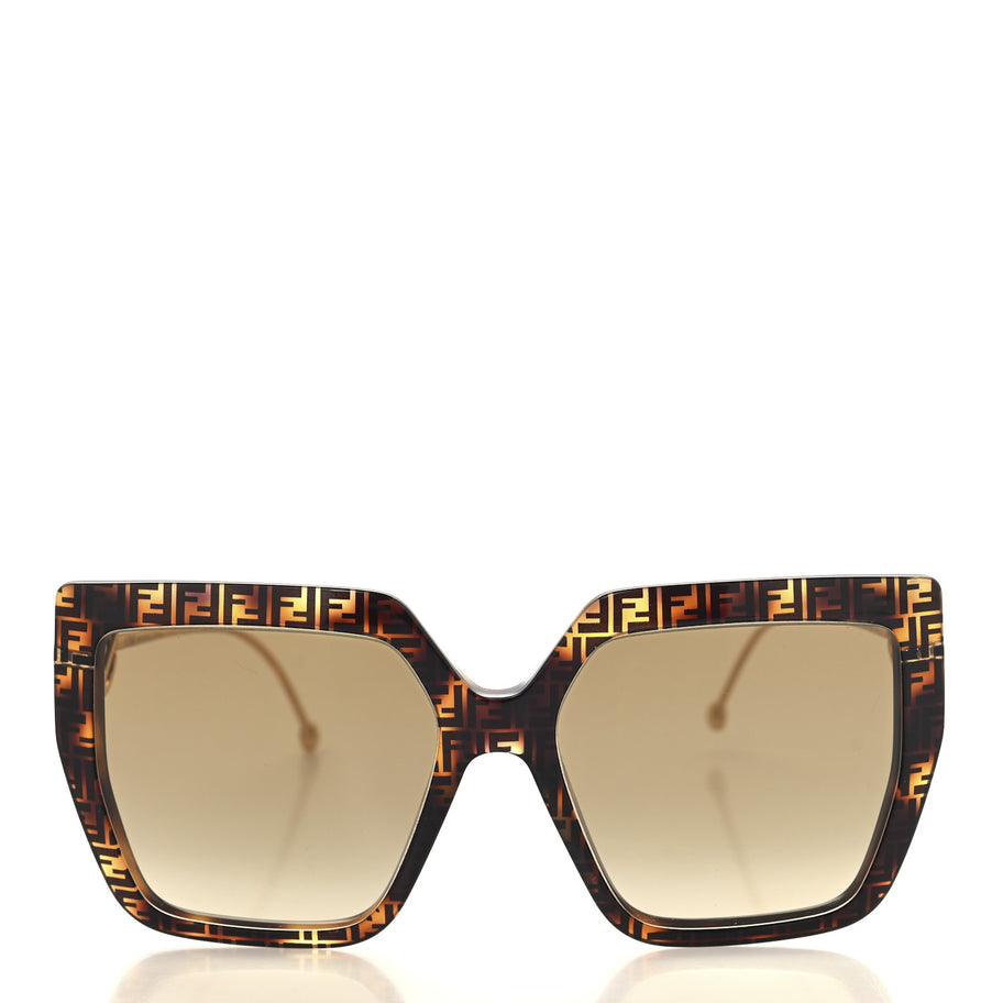 Fendi Acetate Metal F is FF Butterfly Sunglasses FF 0410/S Havana Image 2