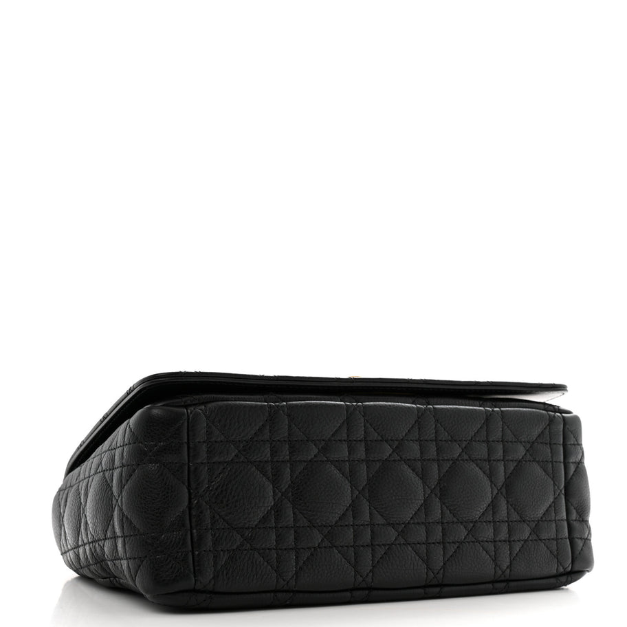 Christian Dior Calfskin Cannage Medium Caro Bag Black Image 4