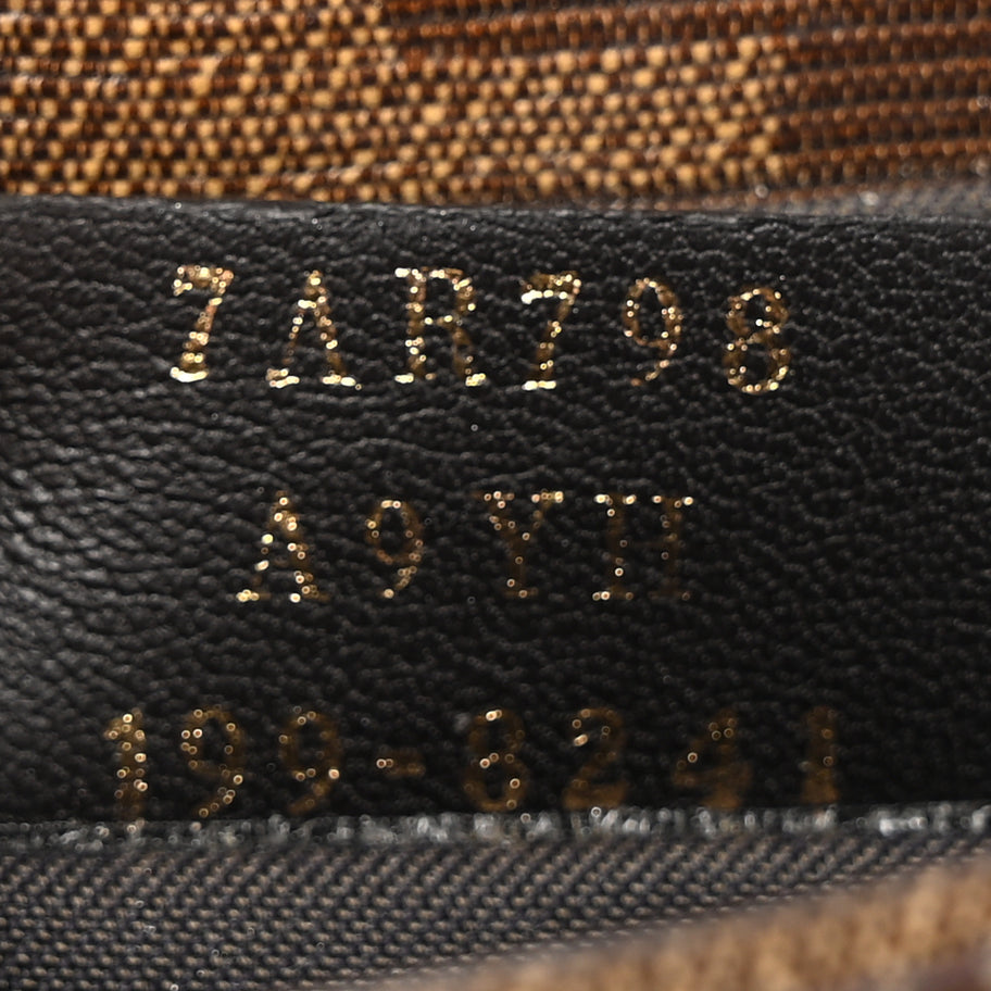 Fendi Glazed Fabric FF 1974 Nano Baguette Belt Charm Mogano Panna Image 7