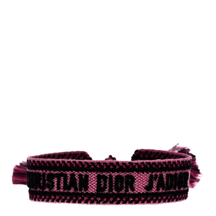 Christian Dior Woven Cotton J'Adior Friendship Bracelet Pink Multicolor Image 1