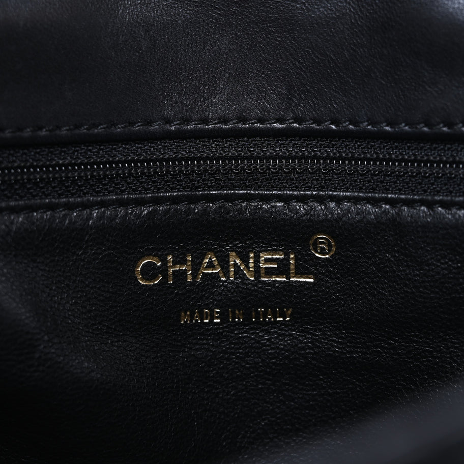 Chanel Lambskin Quilted Clutch Black Image 6