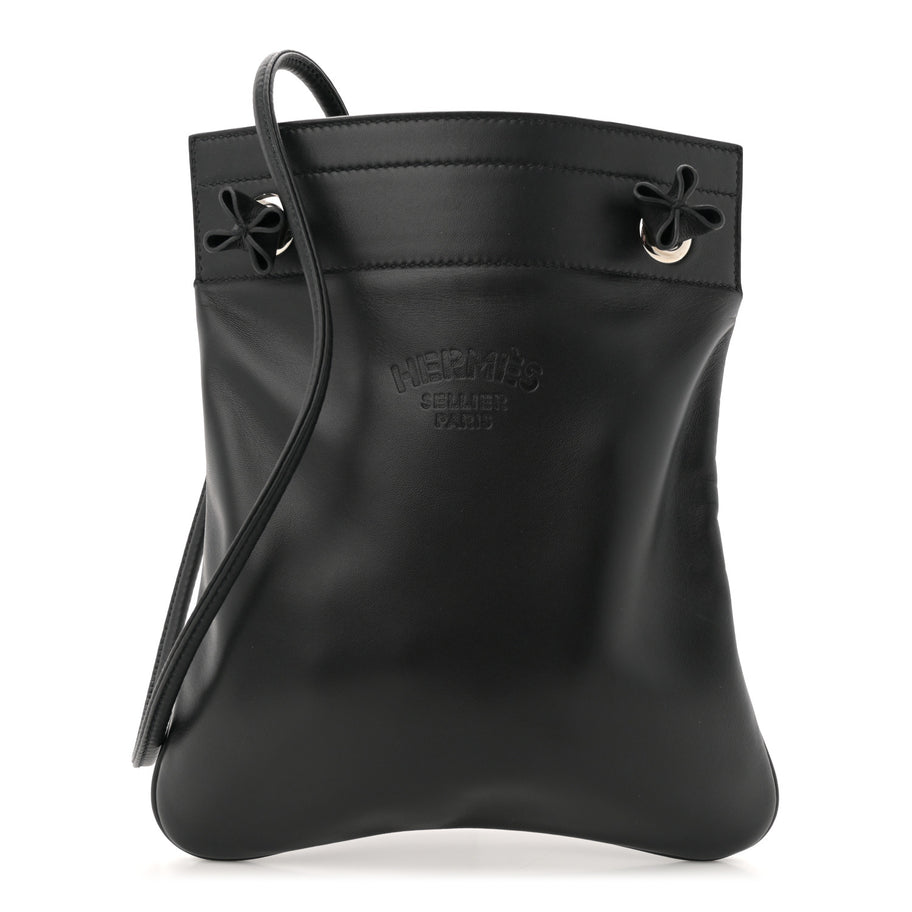 Hermes Milo Lambskin Swift Mini Aline Black Image 1