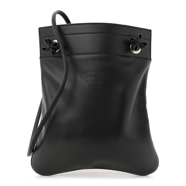 Hermes Milo Lambskin Swift Mini Aline Black | Luxe Collective