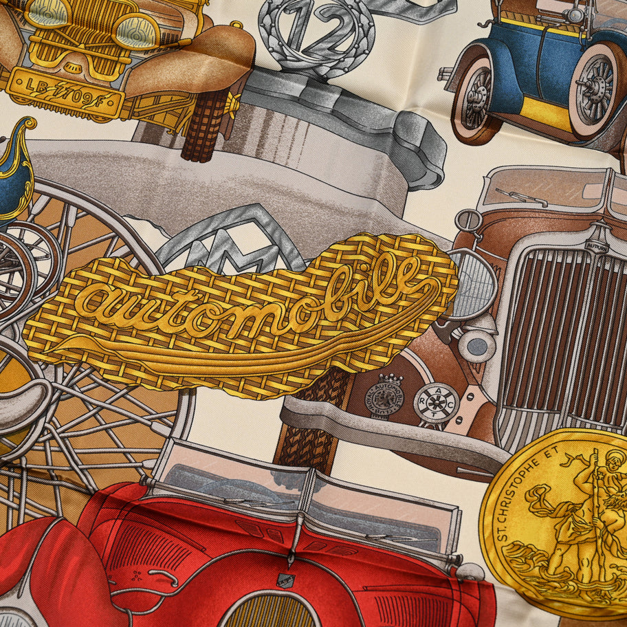 Hermes Silk Automobile Scarf 90 Image 5