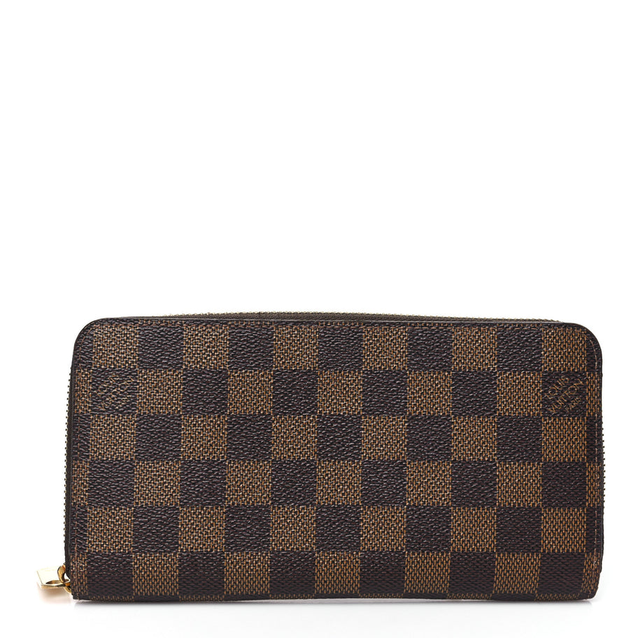 Louis Vuitton Damier Ebene Zippy Wallet Rose Ballerine Image 1