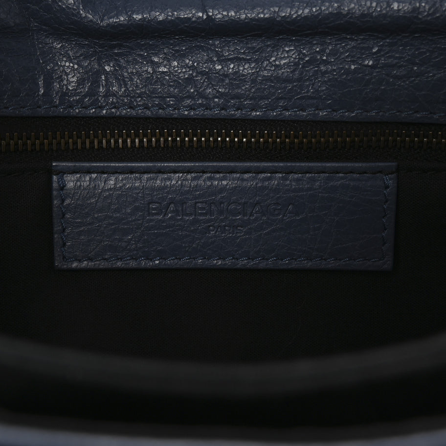 Balenciaga Agneau Classic Hardware Envelope Clutch Bleu Persan Image 6