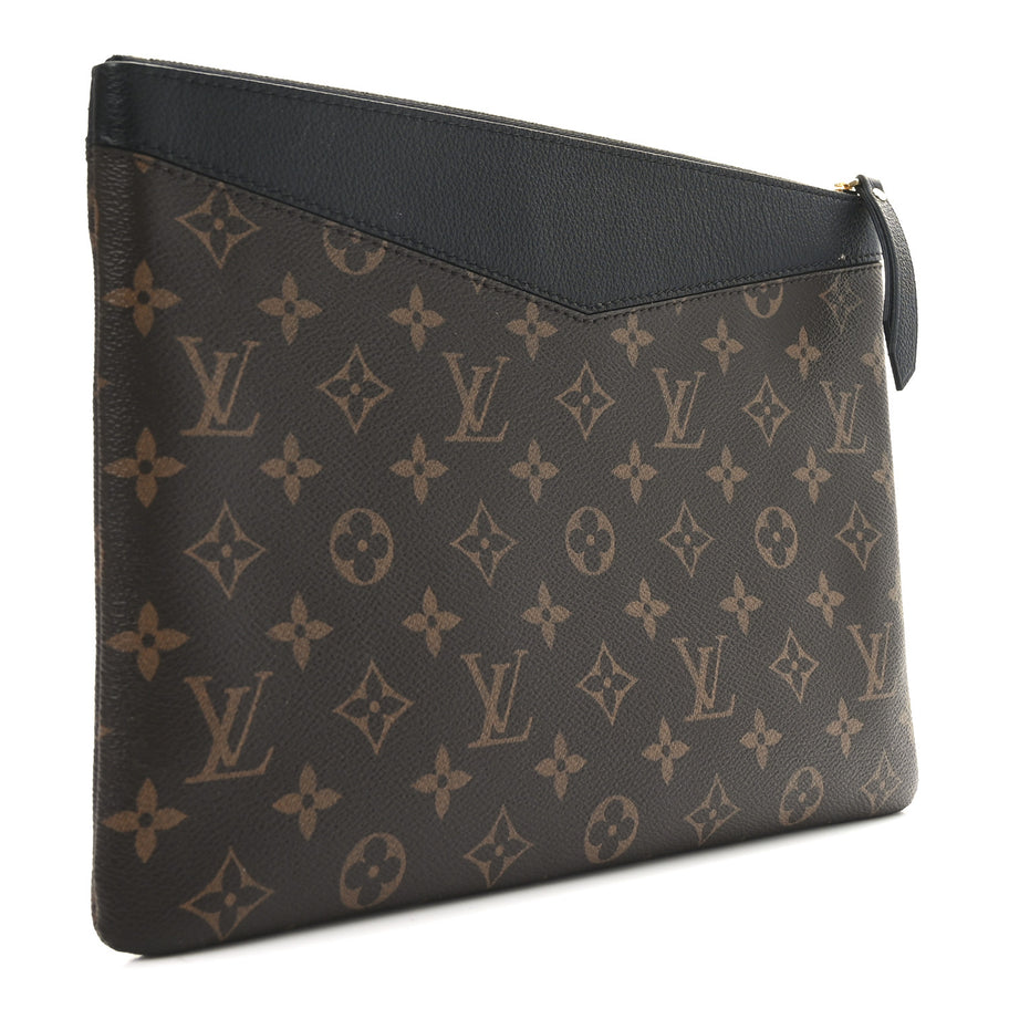 Louis Vuitton Monogram Daily Pouch Black Image 3