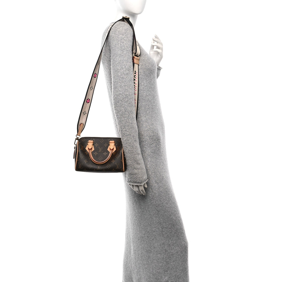 Louis Vuitton Monogram Speedy Bandouliere 20 Black Image 2