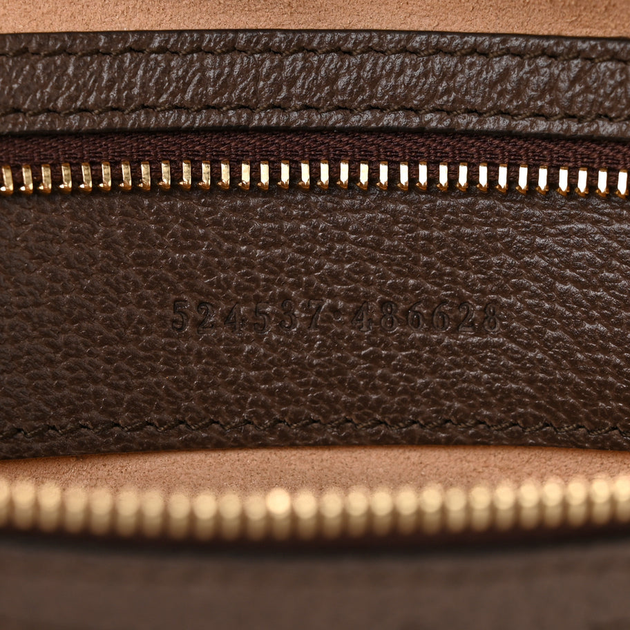 Gucci GG Supreme Monogram Web Medium Ophidia Tote Bag Brown Image 7