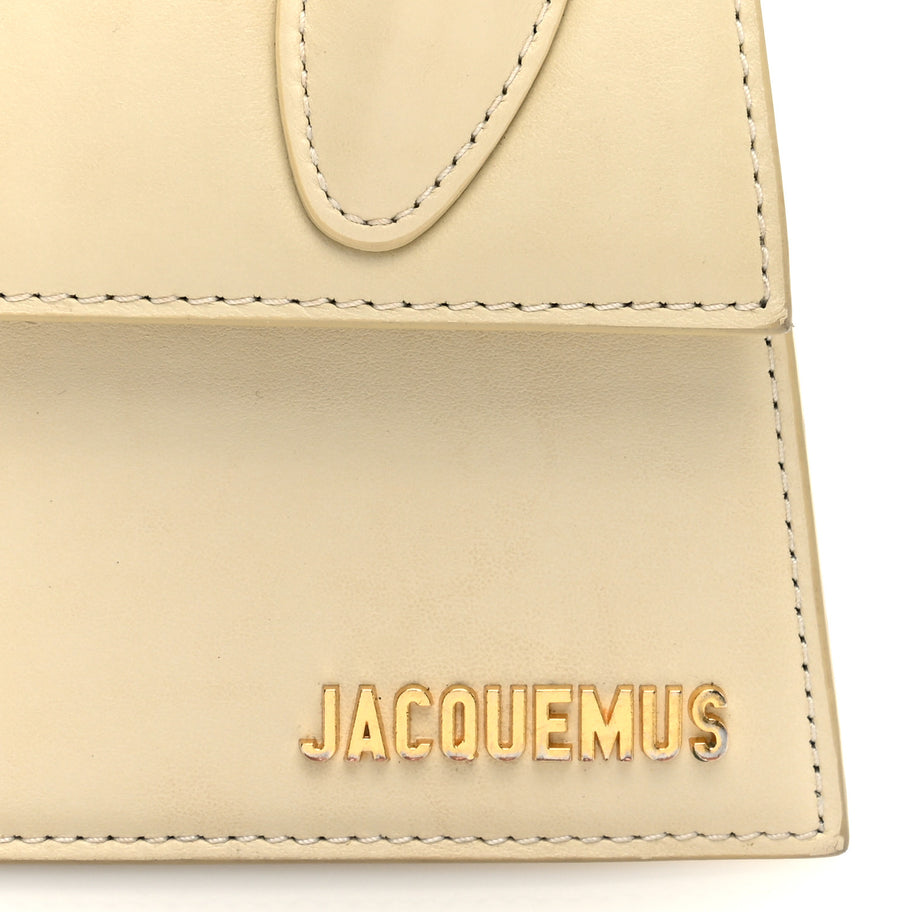 Jacquemus Smooth Calfskin Le Chiquito Moyen Ivory Image 7